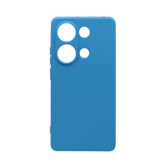 Silicone Case with Camera Shield for Xiaomi Redmi Note 13 Pro 4G/Poco M6 Pro Blue